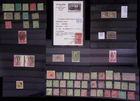 1891-1941, Collection de COLONIES sur plaquette dont