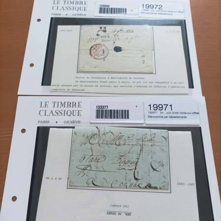 CHARENTE-INFERIEURE 1720-1875, Solide ensemble de marques