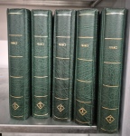 1849-2000, Collection en 5 albums Leuchtturm neuf à