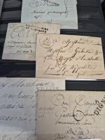 1787-1900, collection de lettres en trois classeurs,