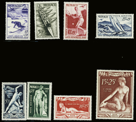 POSTE AERIENNE N°28/35, année 1948 complète, neuf **,