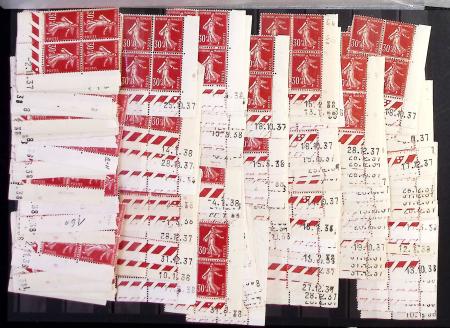 N°360/362 Semeuse 267 coins datés neuf * TB