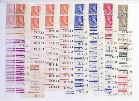 N°404/416 type Mercure collection 300 coins datés