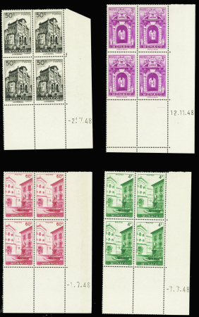 N°307/313C vues de la principauté 13 valeurs en bl