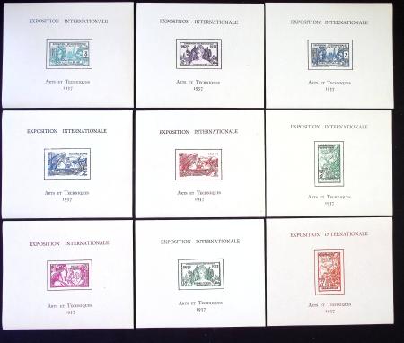 1937 exposition coloniale 1937  24 blocs neuf ** T