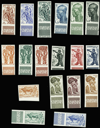 N°276/294  18 valeurs non dentelées neuf ** TB