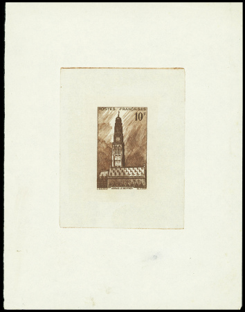 N°567 10f Arras, épreuve en rouge + 2 épreuves de luxe,