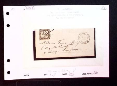 59 plis taxés dont beaucoup avec timbres taxe carr