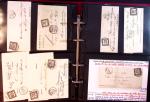 59 plis taxés dont beaucoup avec timbres taxe carr