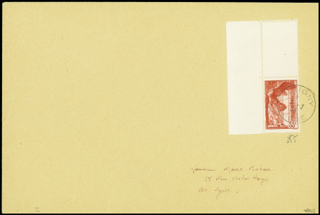 4 lettres semi-modernes dont n°525 en paire sur LR