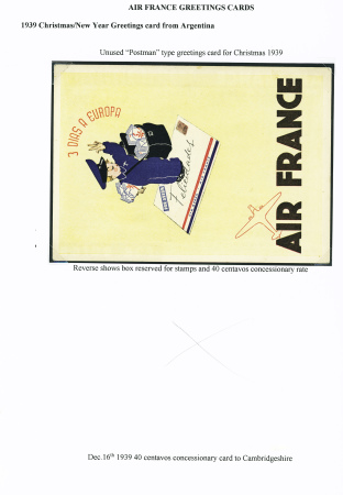 5 cartes postales de Nouvel An 1939 (+1 lettre) pe