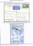 Lot de 4 CP Air France dont 2 avec trimoteur Air F
