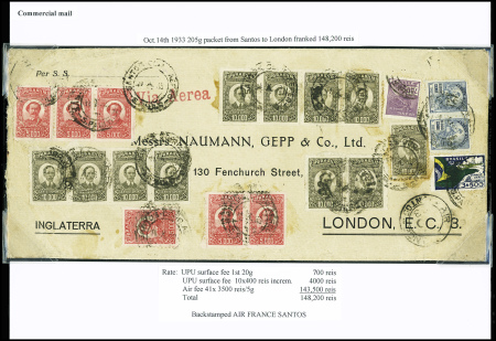 6 lettres par avion du Brésil dont 5 pour la Grand