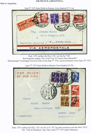 4 lettres d'Italie (1935 - 1937) pour Buenos Aires