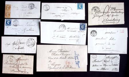 31 marques postales et lettres anciennes dont MP r