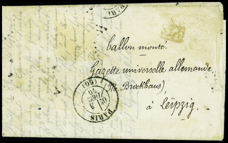 Agence Havas, édition allemande (timbre enlevé) av