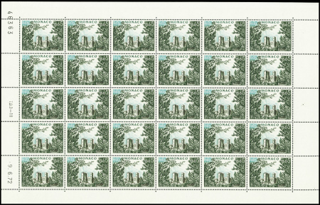 N°538 Palais princier 5c, variété POSTES en bleu, en