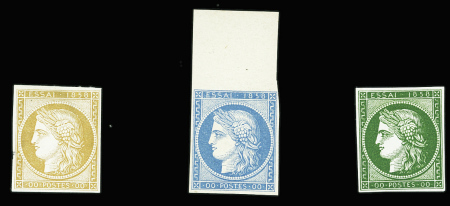 N°3 Les 3 essais du balancier monétaire en bistre,