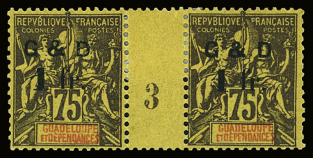 N°3 Rare paire millésime 3, neuf *. TB