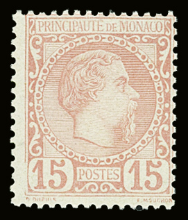 N°5 15c rose, très frais, neuf **, TTB