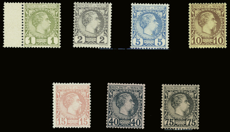 N°1 à 5, 7, 8, neuf **, TB