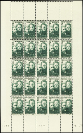 N°167/68 Pierre et Marie Curie, série de 2 valeurs