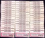 CARNET N°137 65c Casbah par 100 exemplaires, dont découpe