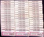 CARNET N°137 65c Casbah par 100 exemplaires, dont découpe