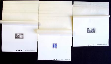 1941-1943, Lot de 277 épreuves de luxe avec rabat,