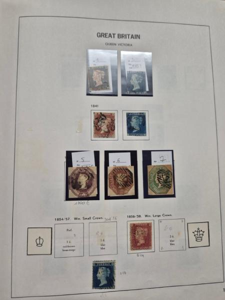 1840-1990, Mint and used collection in 14 albums or