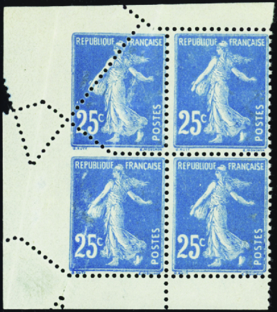 N°140d type IB de carnet bloc de 4 variété de piqu