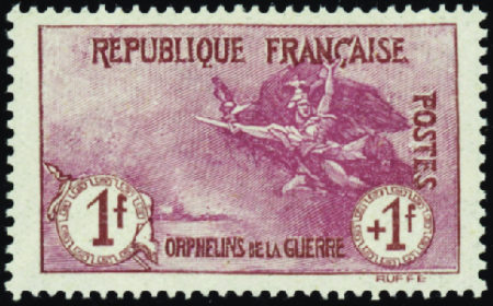 N°154 1f+1f Orphelins TB centré neuf ** TB