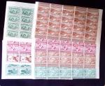 1942 P.EI.Q.I 83 valeurs en feuilles de 20 timbres
