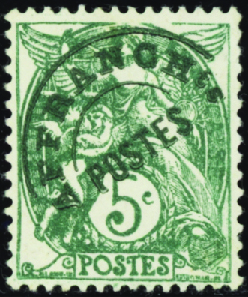 N°41c surcharge verte neuf (*)