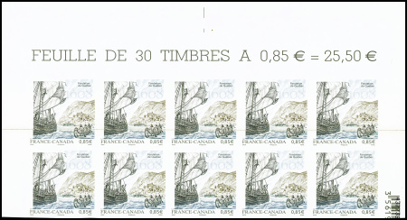 N°4182 bloc de 10 non dentelé légendes déplacées i