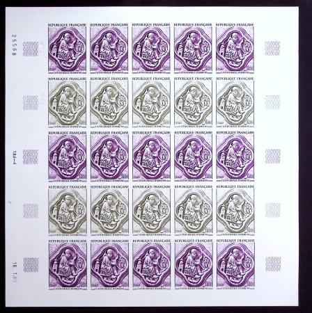 N°1586 Bas-relief de la cathédrale d'Amiens feuill