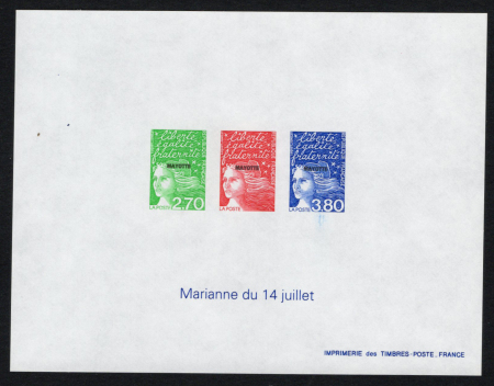 N°48/50 Marianne du 14 juillet bloc gommé collecti