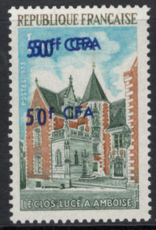 N°416a triple surcharge neuf ** TB