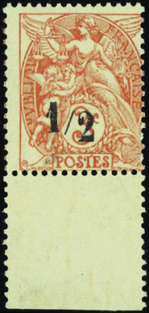 N°109h surcharge 1/2 de 1903 neuf ** TB