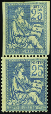 N°114 variété dentelé tenant à non dentelé neufs *