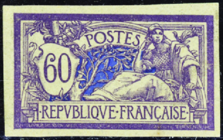 N°144b 60c Merson non dentelé  neuf * TB