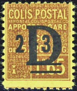 N°131 2f35 sur 1f65 brun sur jaune neuf * TB