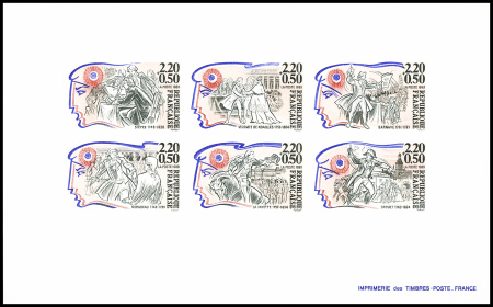 N°2564/69 grands hommes 1989 épreuve de luxe colle