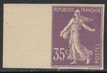 N°136b non dentelé avec gomme bdf neuf ** signé A.
