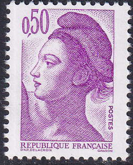 N°2184c variété sans bande phosphore papier couché