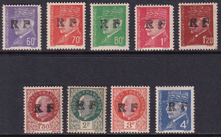 Bourgeuil 9 valeurs neufs ** TB