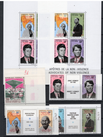 POSTE AERIENNE N°151 à 154C 1er homme sur la lune 