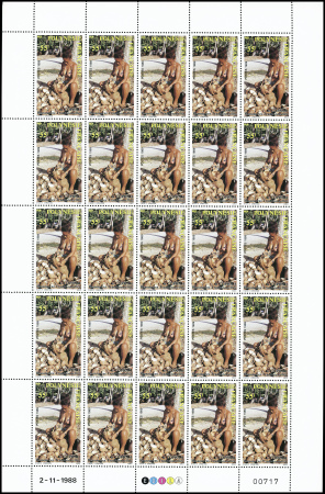 N°326/327 2 valeurs en feuilles de 25 timbres