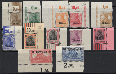 N°26 à 37 Postes d'Etapes 12 valeurs cdf neufs ** 