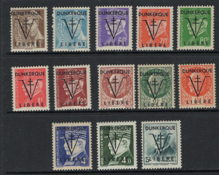 Dunkerque 13 valeurs neufs ** TB